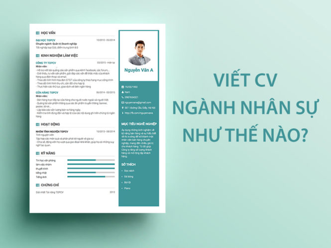 Cách viết CV tìm việc làm nhân sự nộp đâu trúng đấy